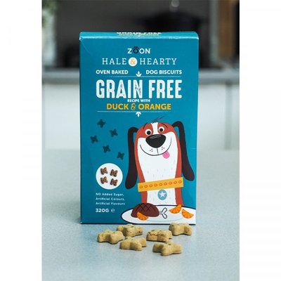 Zoon Hale & Hearty Duck & Orange Grain Free Biscuits 320g - image 1