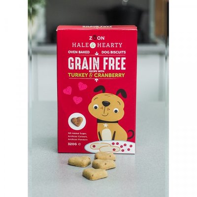 Zoon Hale & Hearty Turkey & Cranberry Grain Free Biscuits 320g - image 1