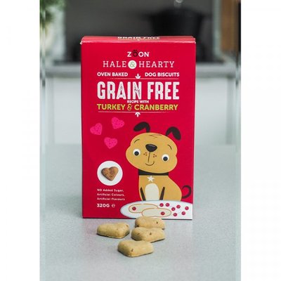 Zoon Hale & Hearty Turkey & Cranberry Grain Free Biscuits 320g - image 2