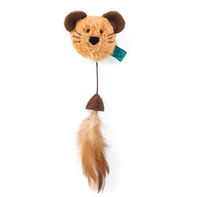 Zoon Nip-It Catnip Mouse Head & Feather