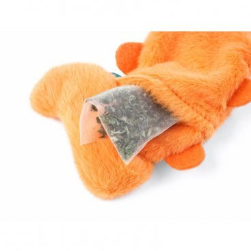 Zoon Nip-it Refillable Catnip Fox - sachet included - image 2