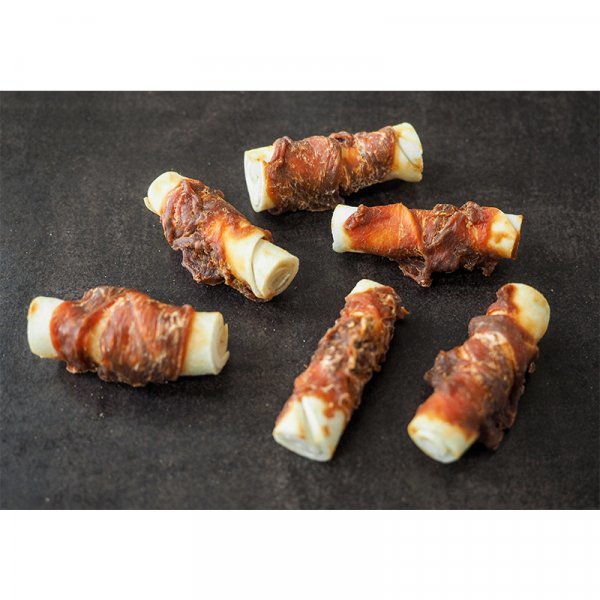 Chicken wrapped rawhide sales rolls