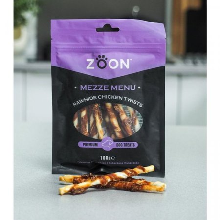 Zoon Mezze Menu Rawhide Chicken Twists 100g - image 1