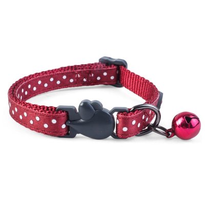 Zoon Wonderlust Red Polka Cat Collar