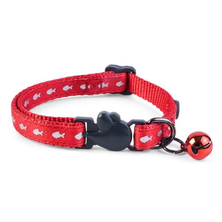 Zoon Wonderlust Red Shiny Fish Cat Collar