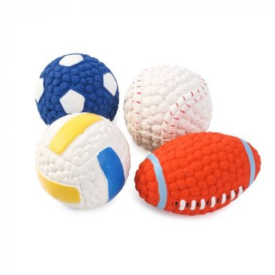 Zoon Squeaky Latex Pooch Ball (Assorted) 6cm - image 5