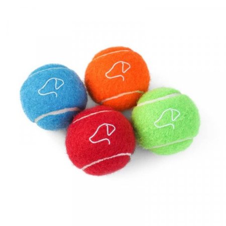 Zoon Squeaky Pooch Mini Tennis Balls 5cm - 4 Pack